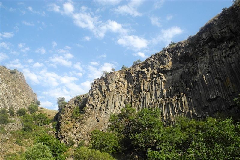 Orgues basaltiques dans la gorge de Garni, le long de la rivière Azat - Garni - Arménie