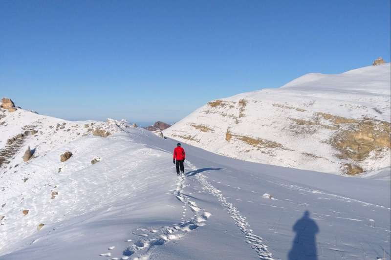 Image A raquettes sur les pentes de l'Azerbaïdjan