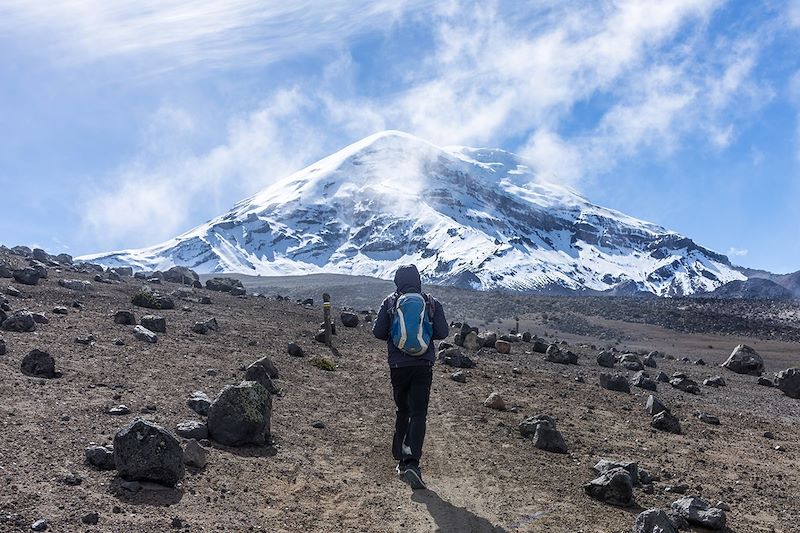 Randonnée en direction du volcan Chimborazo - Cordillère Occidentale - Équateur