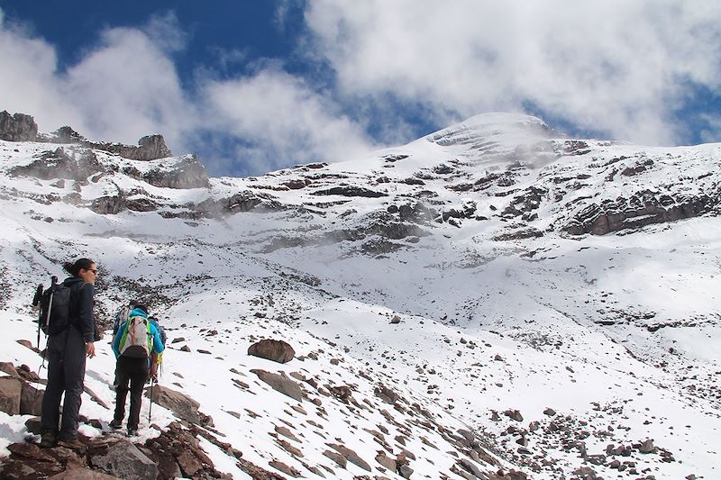 Au pied du volcan Chimborazo - Équateur
