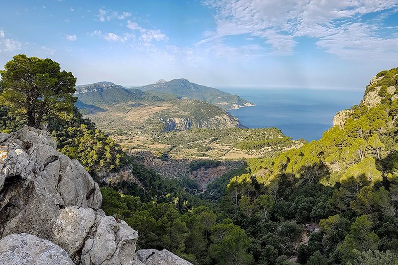 Vue depuis les hauteurs de Valdemossa - Majorque - Baléares - Espagne