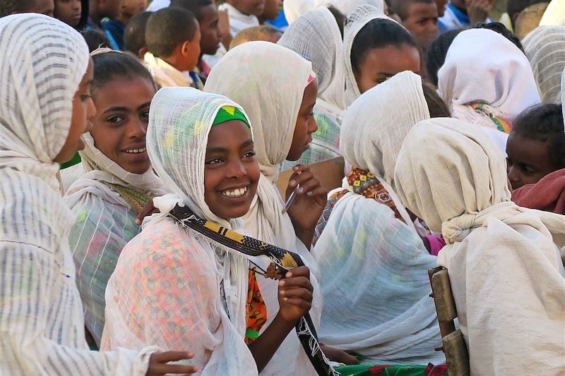 Cérémonie religieuse à Axoum - Éthiopie