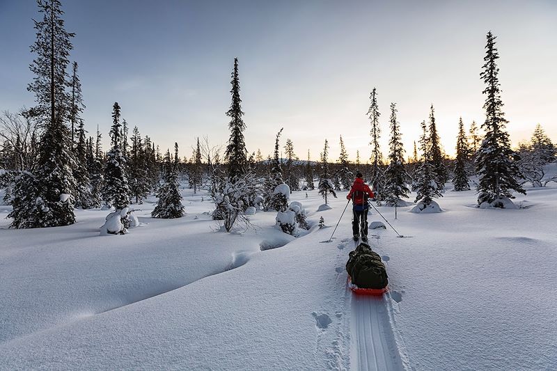 Expédition ski pulka en Laponie - Finlande