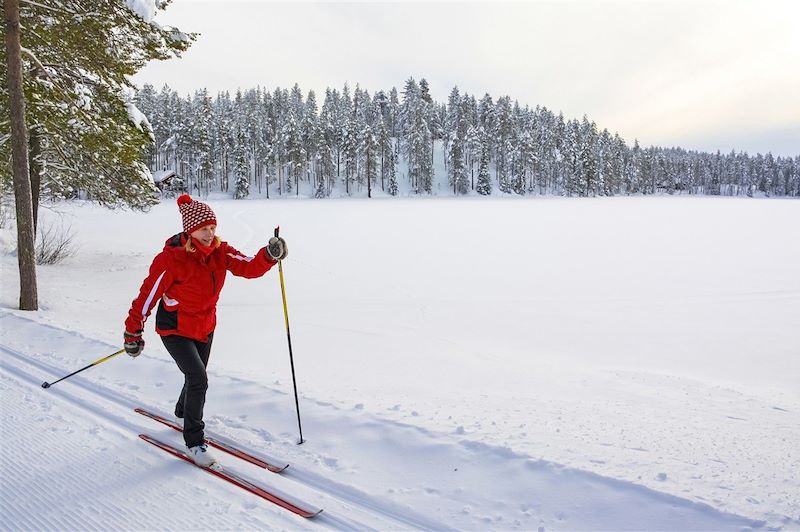 Ski nordique et pulka en Laponie finlandaise