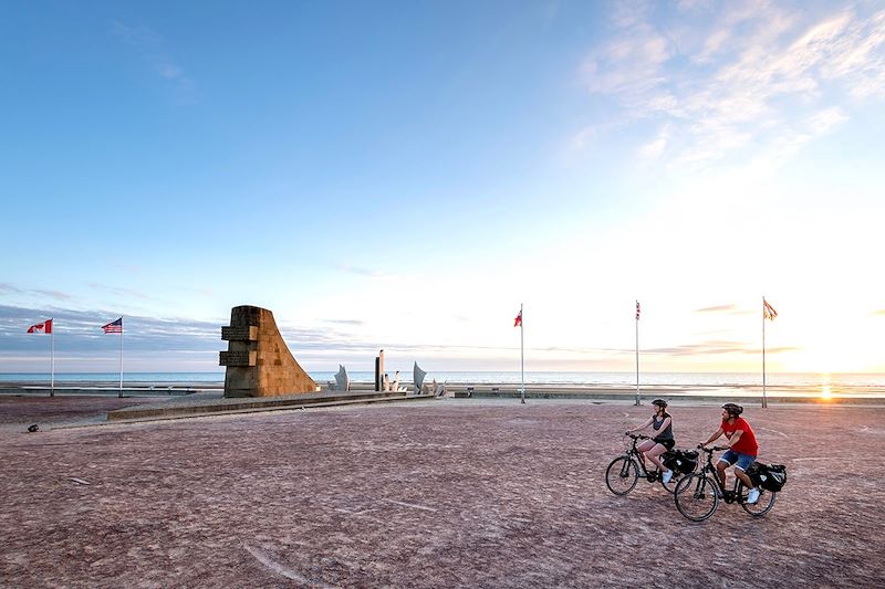 Vélo à Omaha Beach - Saint-Laurent-sur-Mer - Normandie - France
