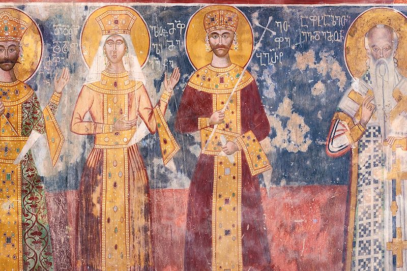 Fresque du monastère de Ghélati près de Koutaïssi - Géorgie