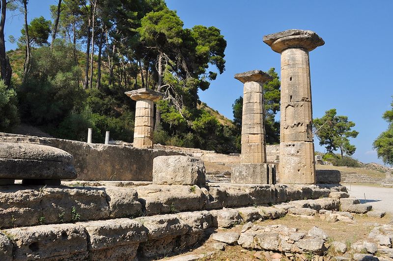 Temple d'Héra à Olympie - Péloponnèse - Grèce