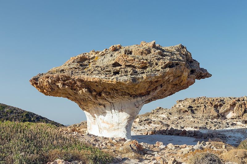 Le rocher de Skiadi - Île de Kimolos - Cyclades - Grèce