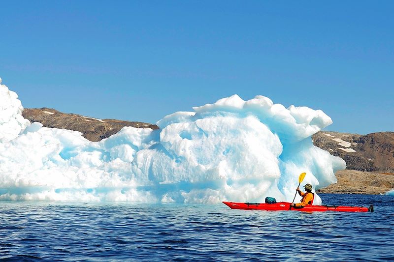 Le royaume des glaces en kayak
