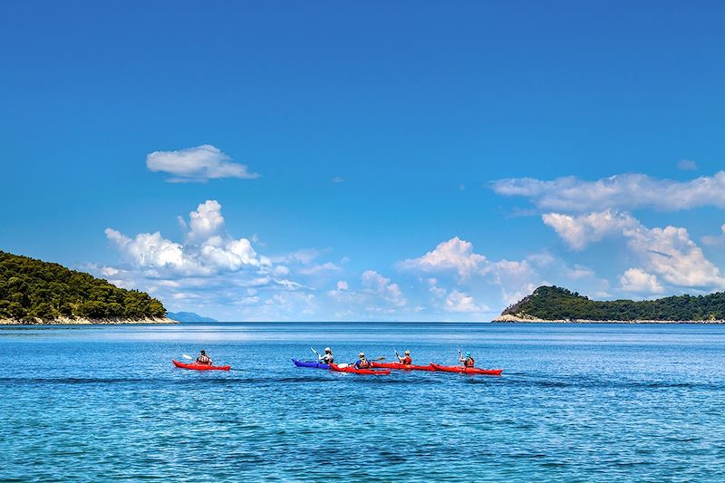 Kayak autour de l'île de Lopud - Îles Elaphites - Dalmatie - Croatie 