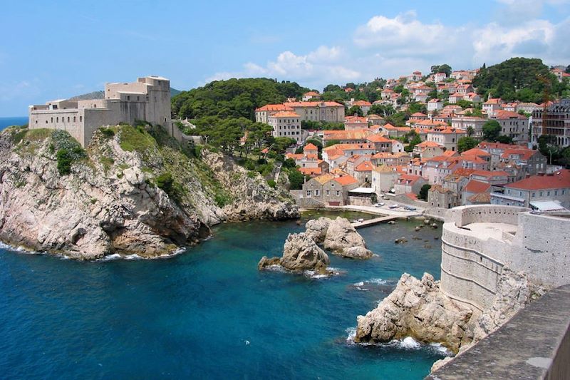 Vue depuis les remparts de Dubrovnik - Dalmatie - Croatie