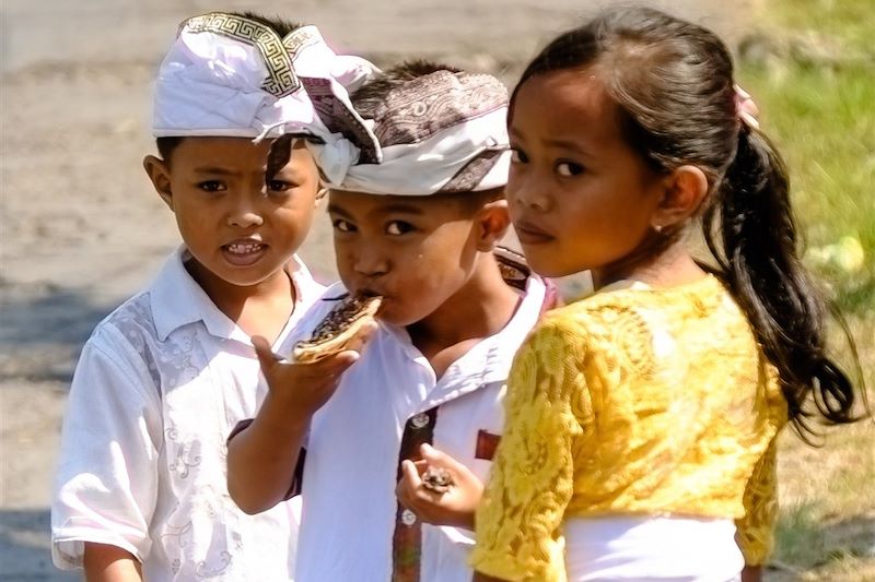 Portrait d'enfants indonésiens - Ubud - Bali - Indonésie - Asie du Sud-Est