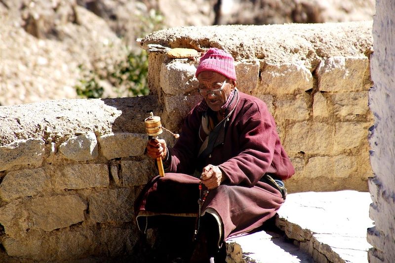Moine à Lamayuru - Ladakh - Inde