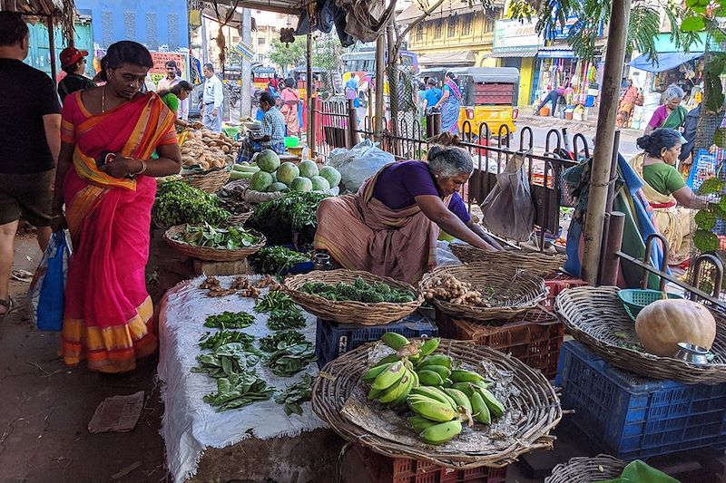 Marché à Madurai - Tamil Nadu - Inde