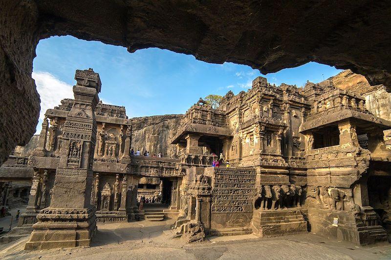 Temple de Kailâsanâtha - Grottes d'Ellora - Aurangâbâd - Maharashtra - Inde