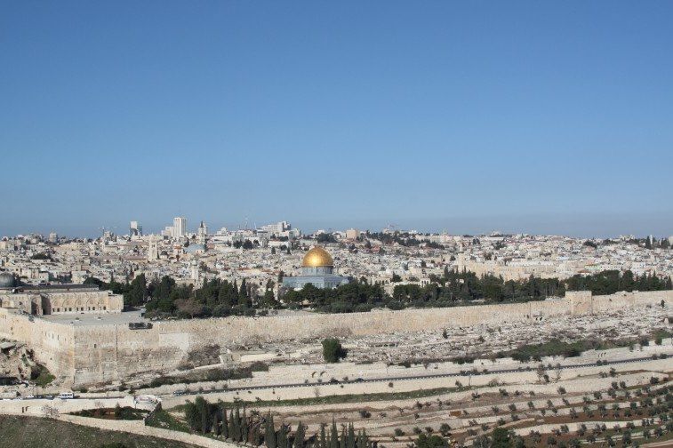 Dôme du Rocher vu du Mont des Oliviers - Jerusalem - Israël