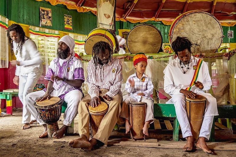 Communauté rastafarienne dans les Blue Mountains - Jamaïque