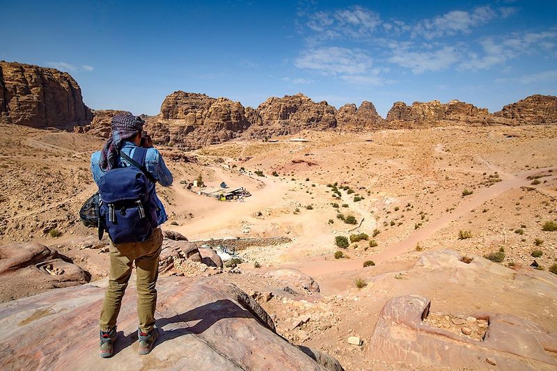 Randonneur vers Petra - Jordanie