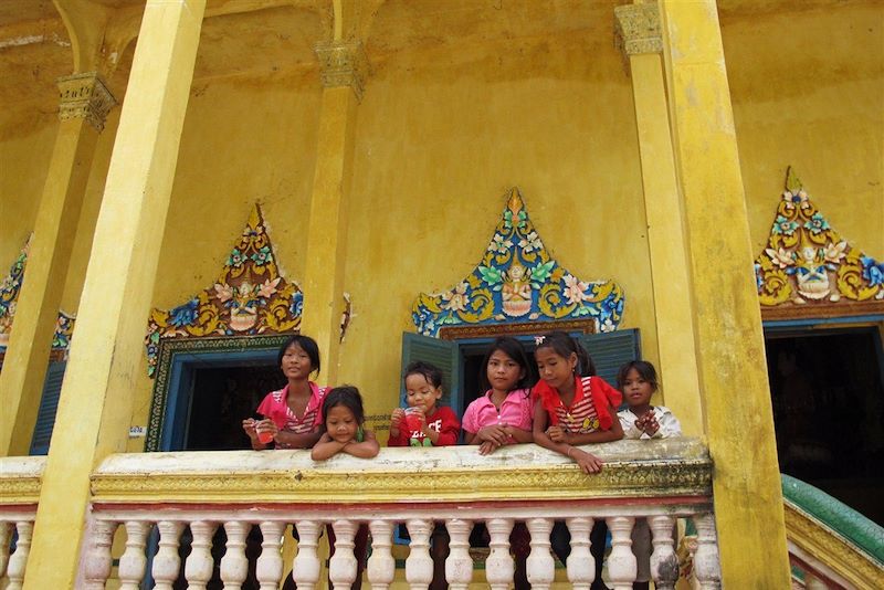 Groupe d'enfants - Cambodge