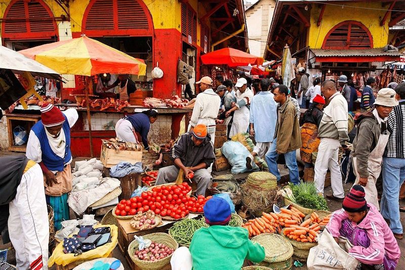 Sur un marché à Antananarivo - Région d'Analamanga - Madagascar