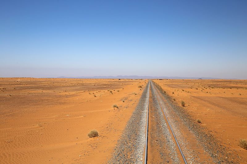 Chemin de fer entre Choum et Zouerate  - Mauritanie