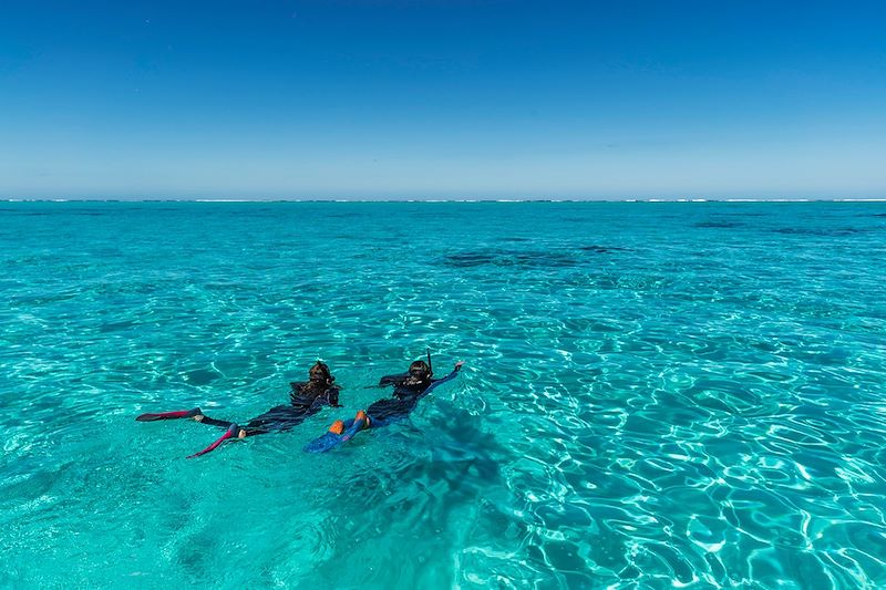 Snorkeling dans le lagon de Poé - Bourail - Province Sud - Nouvelle-Calédonie