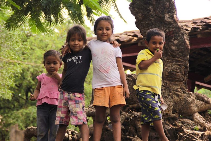 Groupe d'enfants au Nicaragua