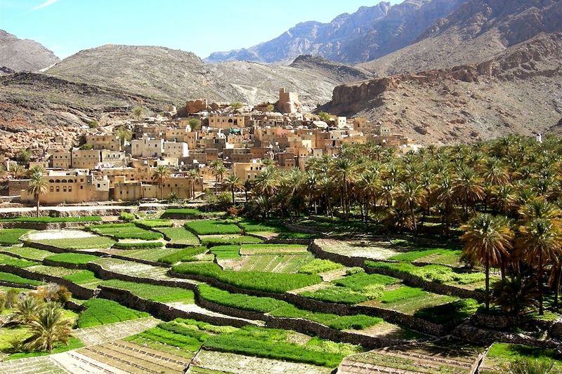 Village de Bilad Sayt, au fond du Wadi Bani Awf - Oman