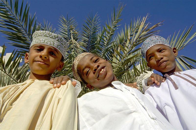 Portrait d'enfants à Oman