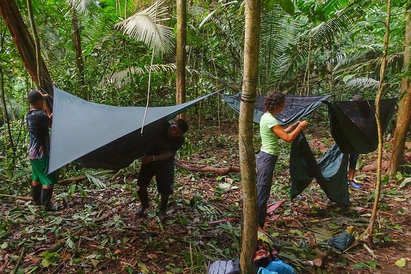 Préparation dans la jungle du parc de Darién - Panama