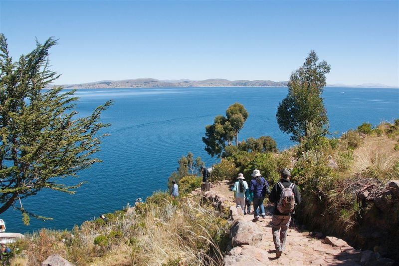 Lac Titicaca depuis l'île de Taquile - Province de Puno - Pérou