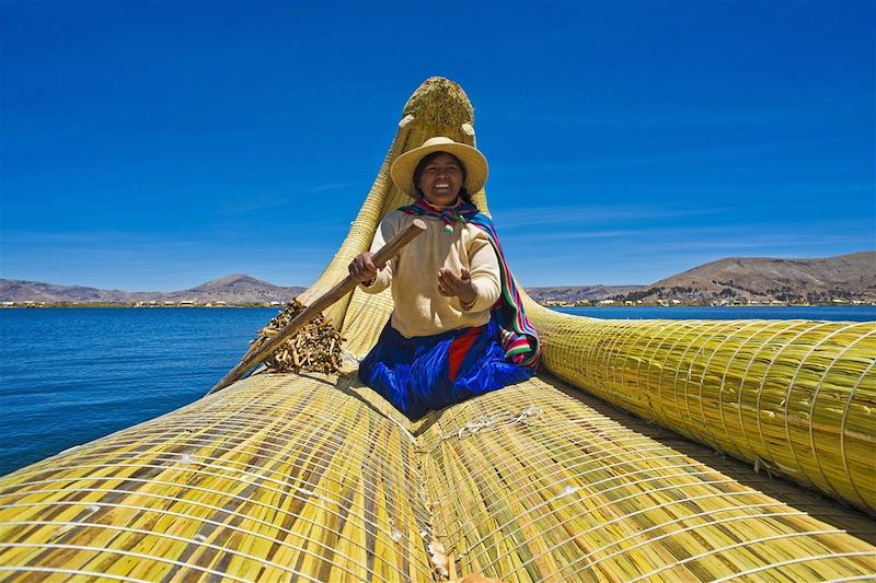 En bateau sur le Lac Titicaca - Pérou
