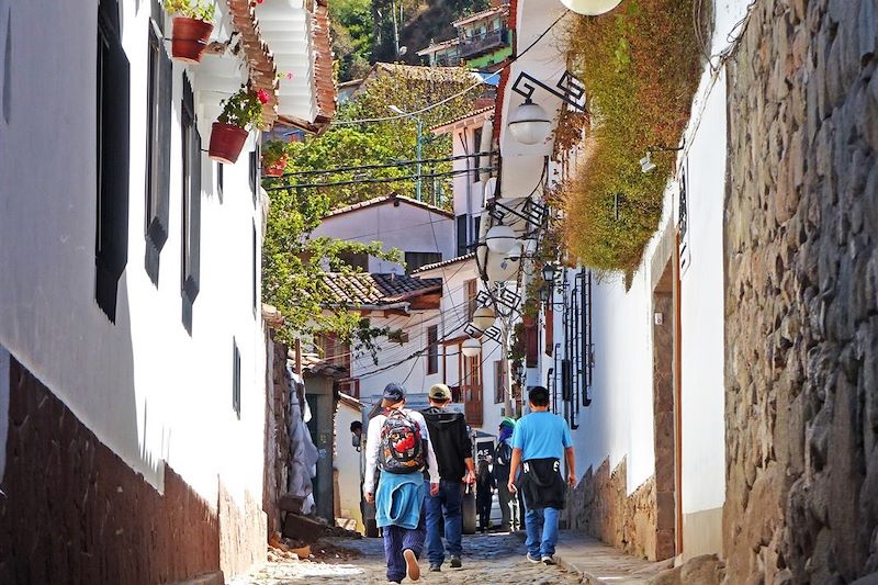 Rue du quartier San Blas - Cuzco - Province et région de Cuzco - Pérou
