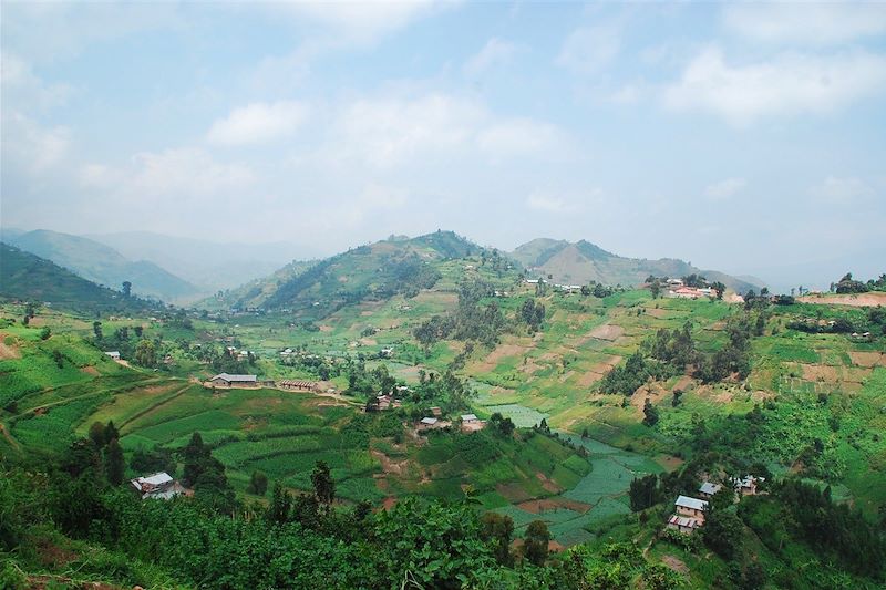 Route de montagne autour de Kinigi - Rwanda