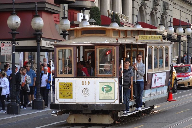 Tramway dans les rues de San Francisco - États-Unis