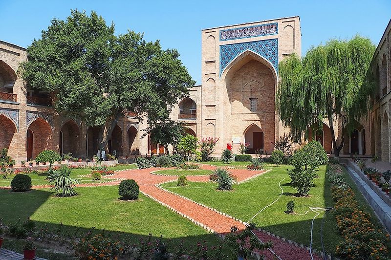 Atrium du jardin de la Médersa Koukeldach - Tashkent - Ouzbekistan