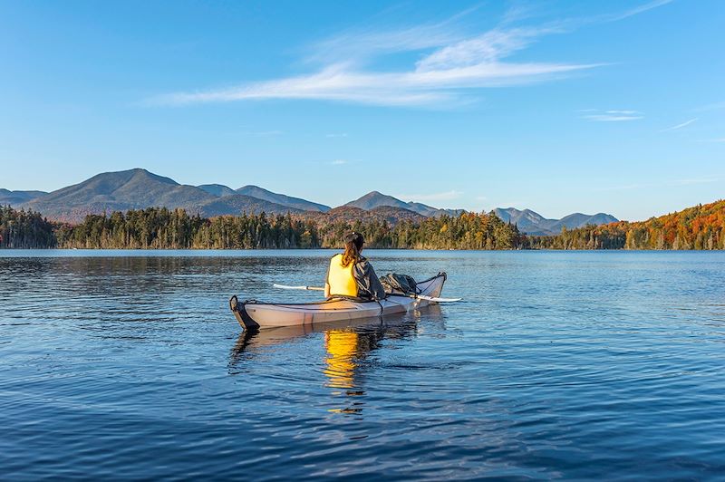 Kayak dans les Adirondacks - Etat de New York - Etats-Unis