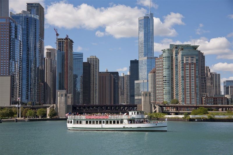 Croisière architecturale sur la Chicago River à bord du First Lady - Chicago - Etats-Unis