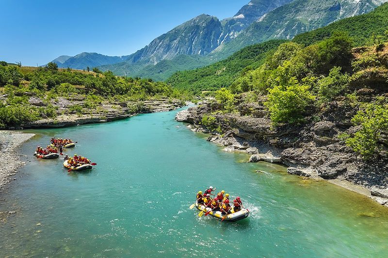 Rafting sur la rivière Vjosa - Albanie