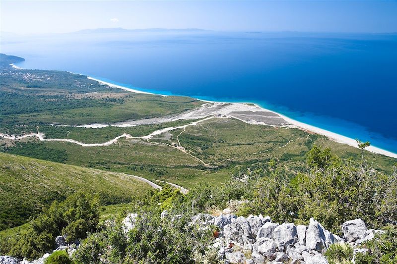 Vue depuis le col de Llogora - Albanie