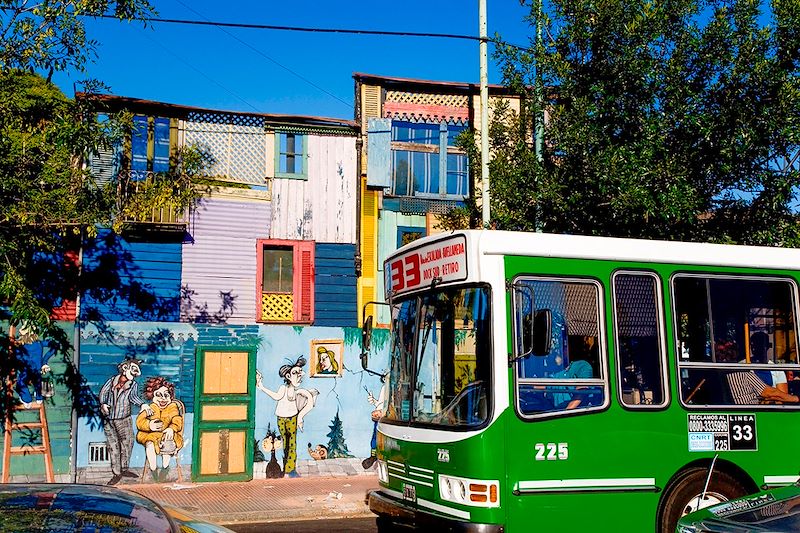 Street art dans le quartier de La Boca - Buenos Aires - Argentine