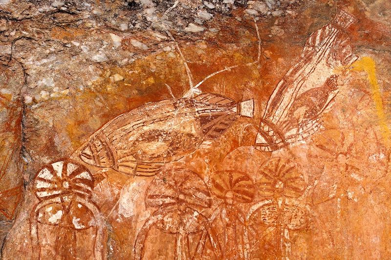 Peintures aborigènes - Nourlangie Rock - Parc National de Kakadu - Australie