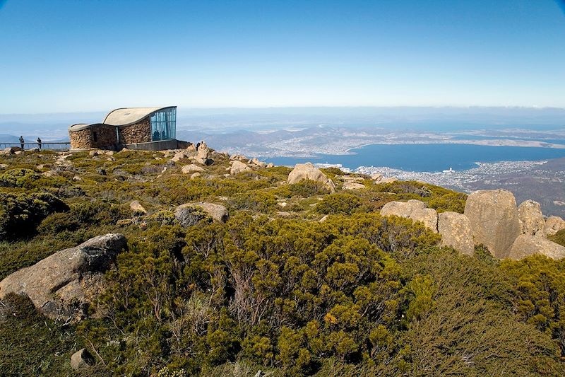 Vue sur Hobart depuis le Mont Wellington - Tasmanie - Australie