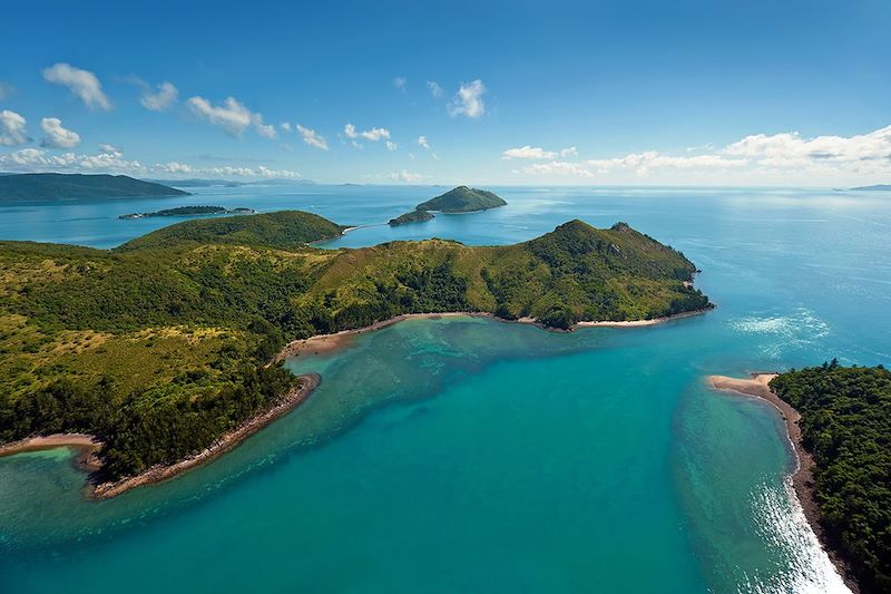 Vue aérienne des îles Whitsundays - Australie