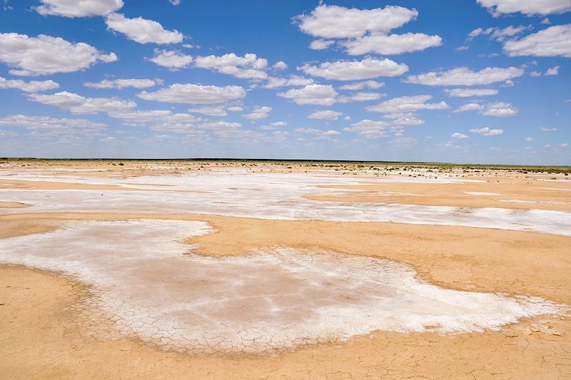 Désert de sel près du lac Eyre - Australie