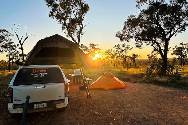 4x4 avec tente sur toit - Australie