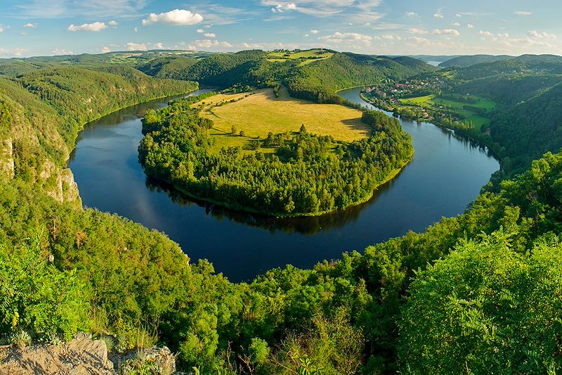 Rivière Vltava (ou Moldau) - Bohème - République tchèque