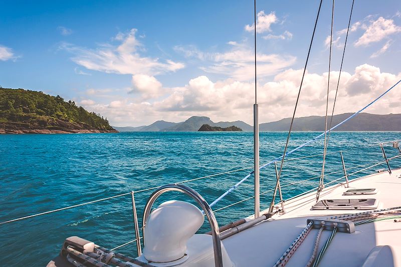 En bateau dans les îles Whitsunday - Queensland - Australie