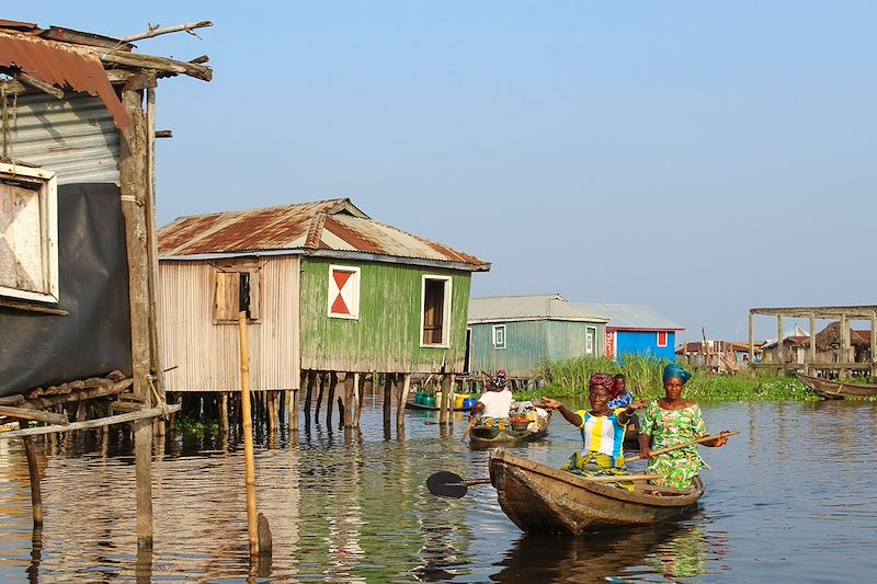 Cité lacustre de Ganvié sur le lac Nokoué - Bénin