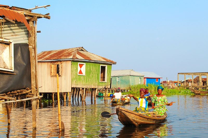 Cité lacustre de Ganvié sur le lac Nokoué - Bénin